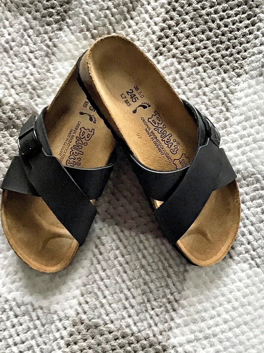 Birkenstock Birki's Lille Black Sandals EU 38